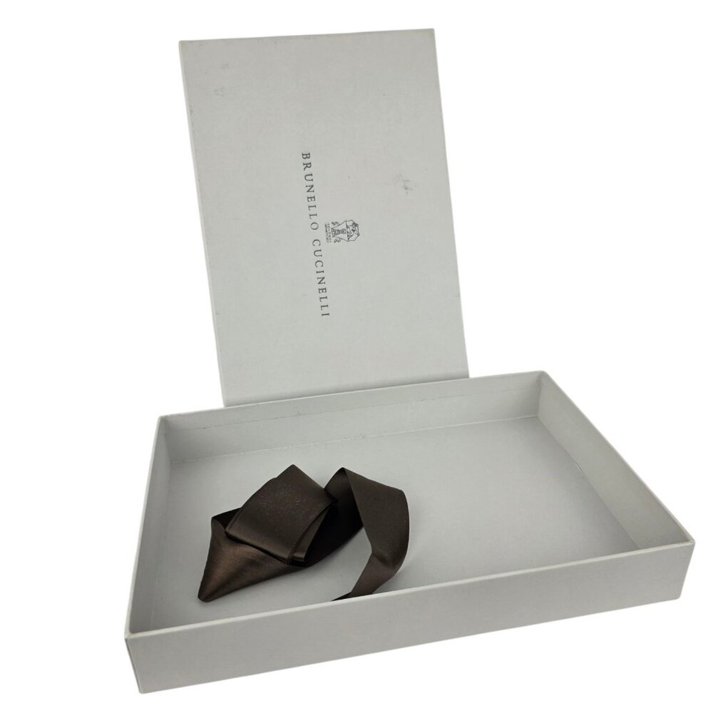 Brunello Cucinelli Empty Gift Box Ribbon 11.25” x 7.5" x 1.75”